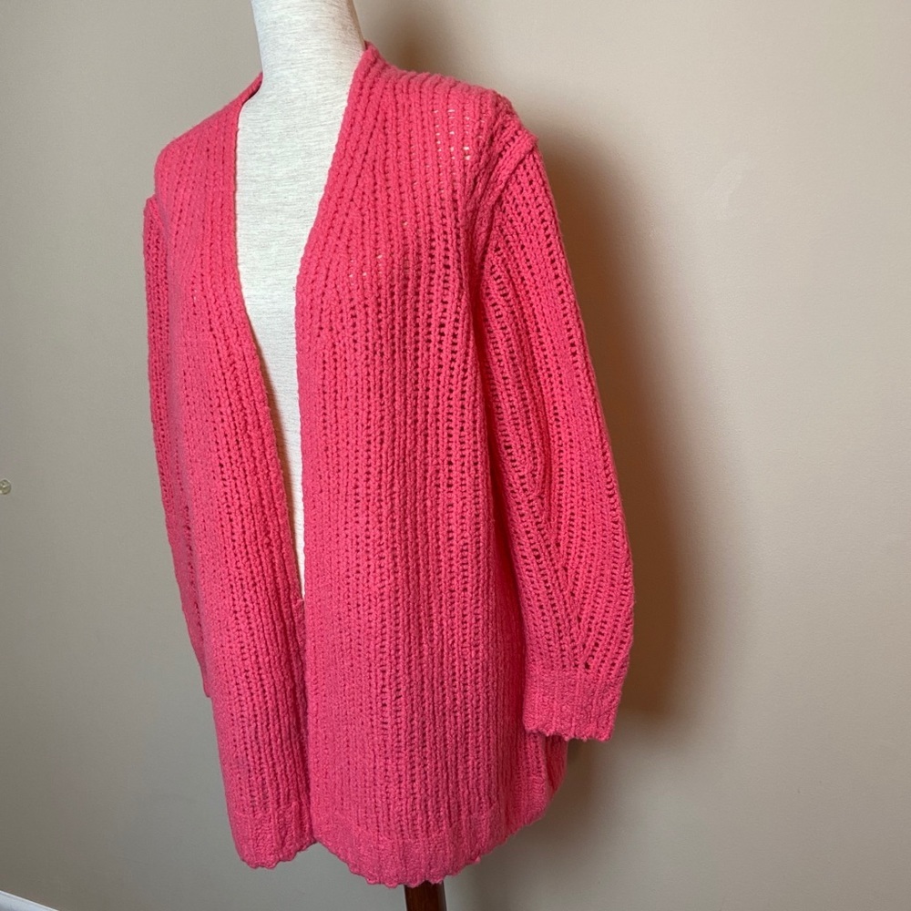 Rag & Bone Pink Arizona Merino Wool Cardigan - Picture 5 of 8